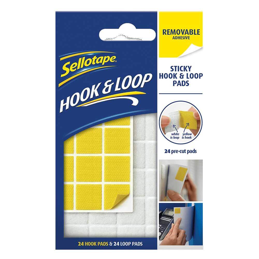 Sellotape Hook and Loop Pads